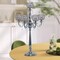 Table 5 Arms Silver Crystal Candle Holders For Wedding Home Atmosphere Decor